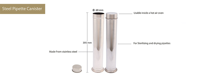 Steel Pipette Canister